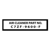 1967 FORD MUSTANG AIR CLEANER DECAL