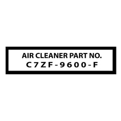 1967 FORD MUSTANG AIR CLEANER DECAL