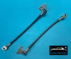 FRONT DISC BRAKE HOSES LH & RH FAIRMONT FALCON XB XC GT GS PAIR