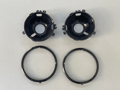 1971 -1972 MUSTANG HEADLIGHT BUCKETS & RINGS GENUINE RESTORED