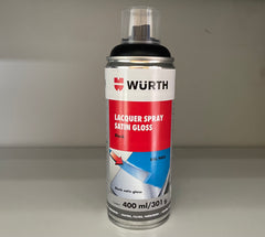 WURTH BLACK SATIN GLOSS AEROSOL CAN