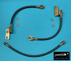 FRONT DISC BRAKE HOSE BODY TO CALIPER & DIFF BRAKE HOSE SET FAIRMONT FALCON XW XY GT GTHO GS