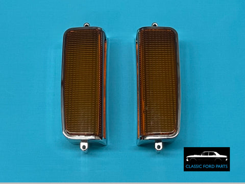 FRONT INDICATOR LENSES FAIRMONT FALCON XC GS GXL COBRA PAIR