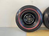 GENUINE 14 INCH MUSTANG WHEELS FOMOCO FORD WITH BF GOODRICH DUAL RED LINES