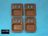 DOOR HANDLE SCUFF CUPS SET DARK SADDLE FAIRMONT FALCON XT XW XY GT GS FAIRLANE ZB ZC ZD