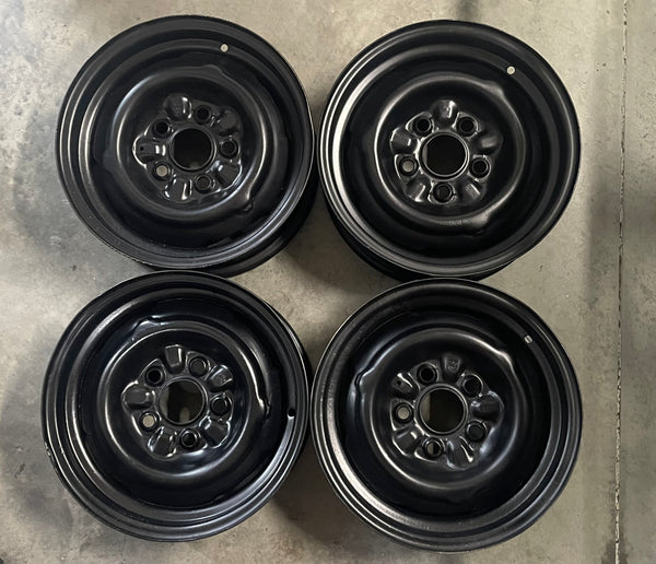EARLY MUSTANG ORIGINAL RIVETED STEEL WHEELS 14x5