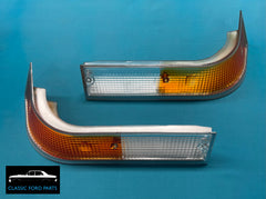 FRONT INDICATOR & PARKER LENSES PAIR FAIRMONT FALCON XB GT GS