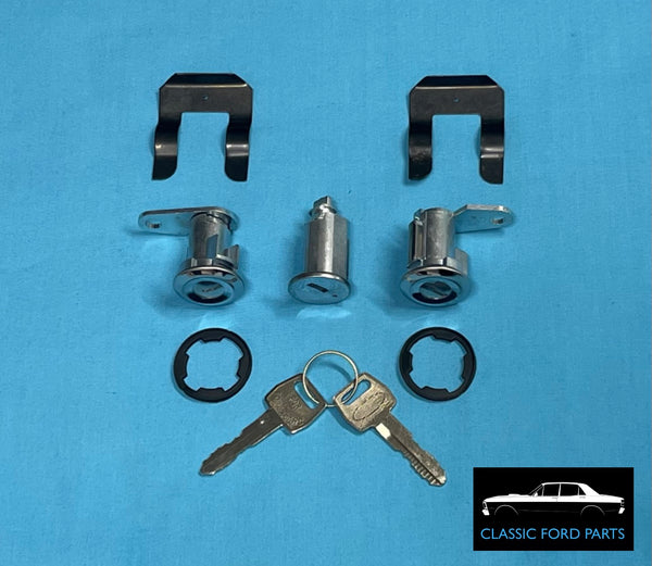 DOOR LOCK & IGNITION BARREL SET FAIRMONT FALCON XR XT XW XY GT GTHO GS