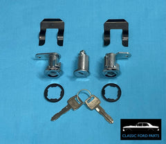 DOOR LOCK & IGNITION BARREL SET FAIRMONT FALCON XR XT XW XY GT GTHO GS