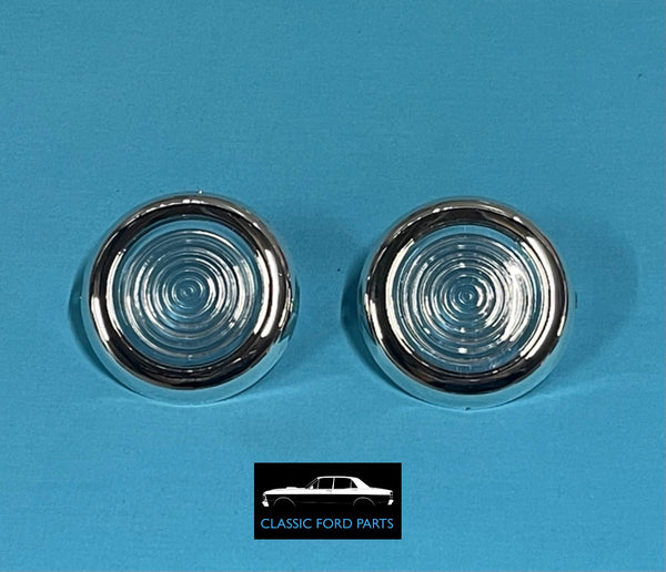 REAR PILLAR COURTESY LIGHT LENSES PAIR FAIRMONT FALCON XA XB  GT GS
