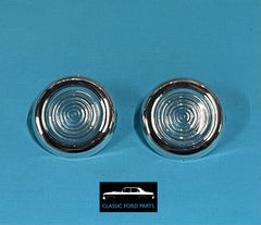 REAR PILLAR COURTESY LIGHT LENSES PAIR FAIRMONT FALCON XA XB  GT GS