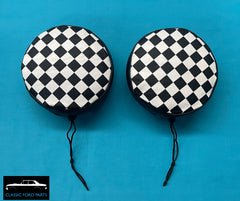 CHEQUERED DRIVING LIGHT COVERS SUIT FAIRMONT FALCON XW XY XA XB GT GTHO GS