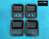 DOOR HANDLE SCUFF CUPS SET BLACK FAIRMONT FALCON XT XW XY GT GS FAIRLANE ZB ZC ZD
