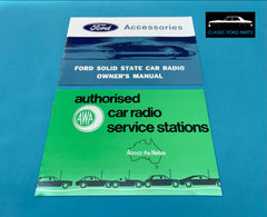SUPRFRINGE RADIO MANUALS FAIRMONT FALCON XW XY GT GTHO GS