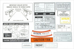 1968 FORD MUSTANG DECAL KIT